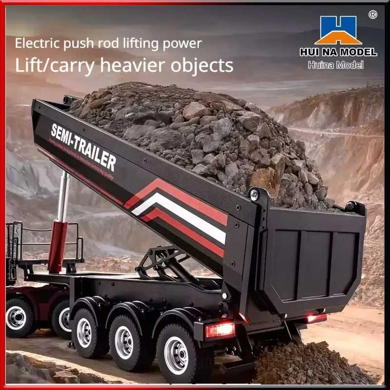 Hobby Rc Van - Huina 1/18 1509 Rc Semi Dump