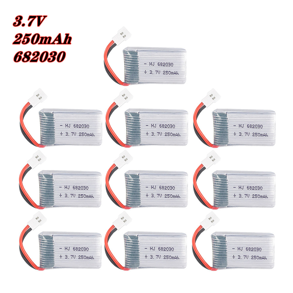 Rc Hobby Hub - 4/5/10 buah baterai Lipo 3.7V 250mAh