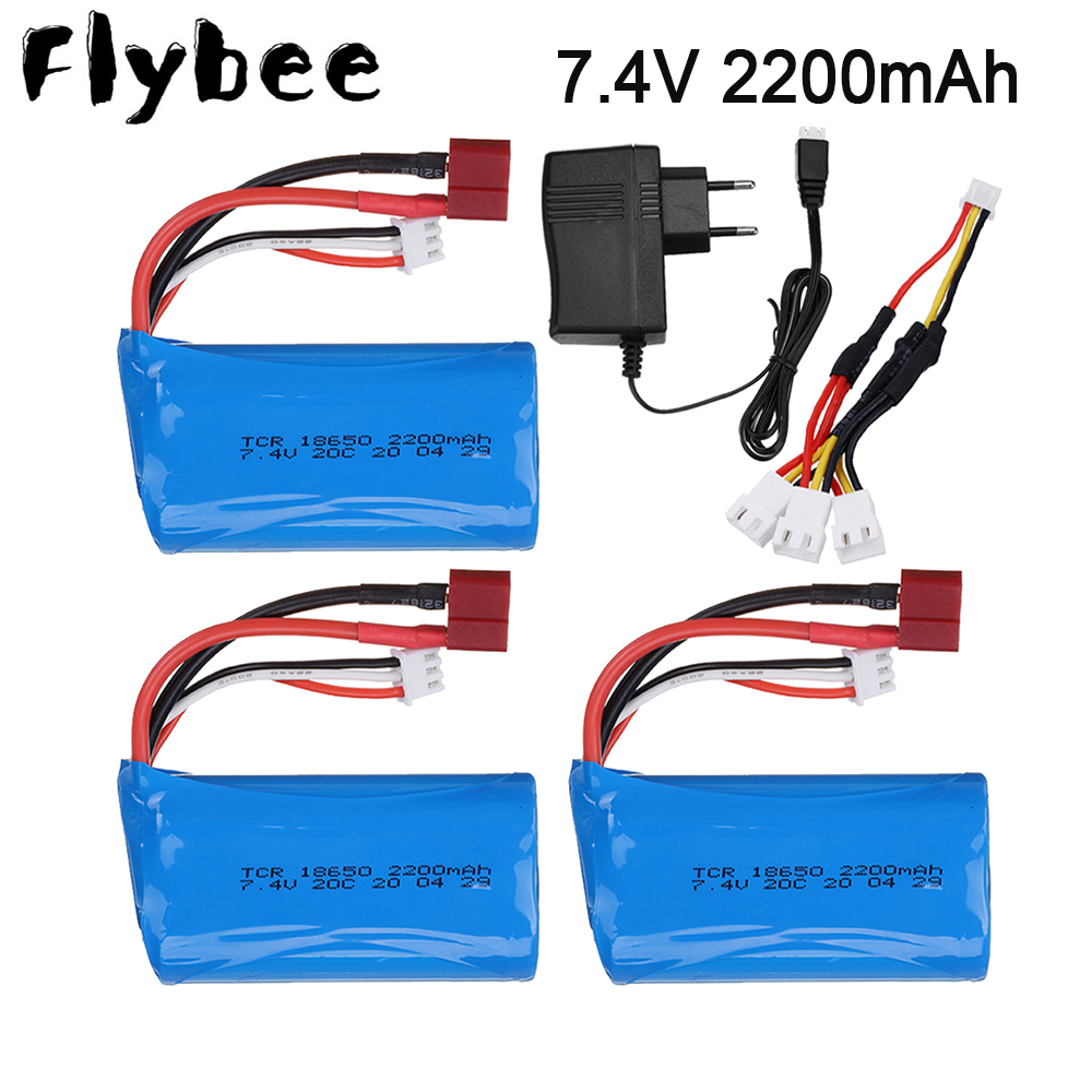 Rc Hobby Hub - Baterai 7.4 V 2200mAh 18650 Lipo
