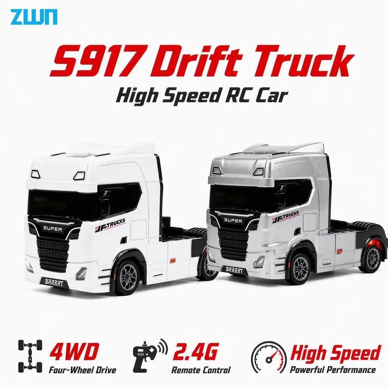 Hobby Rc Van - S917 1:43 2.4G Truk Traktor Mini