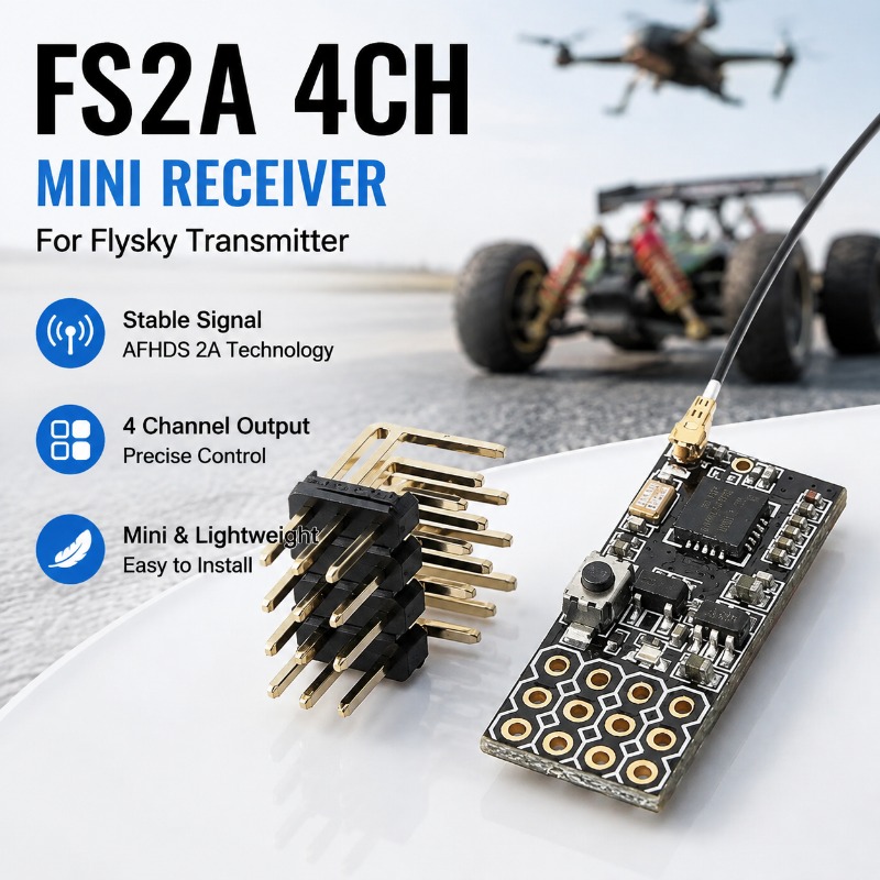 Rc And Hobby - FS FS2A-4CH Penerima PWM 4 Saluran