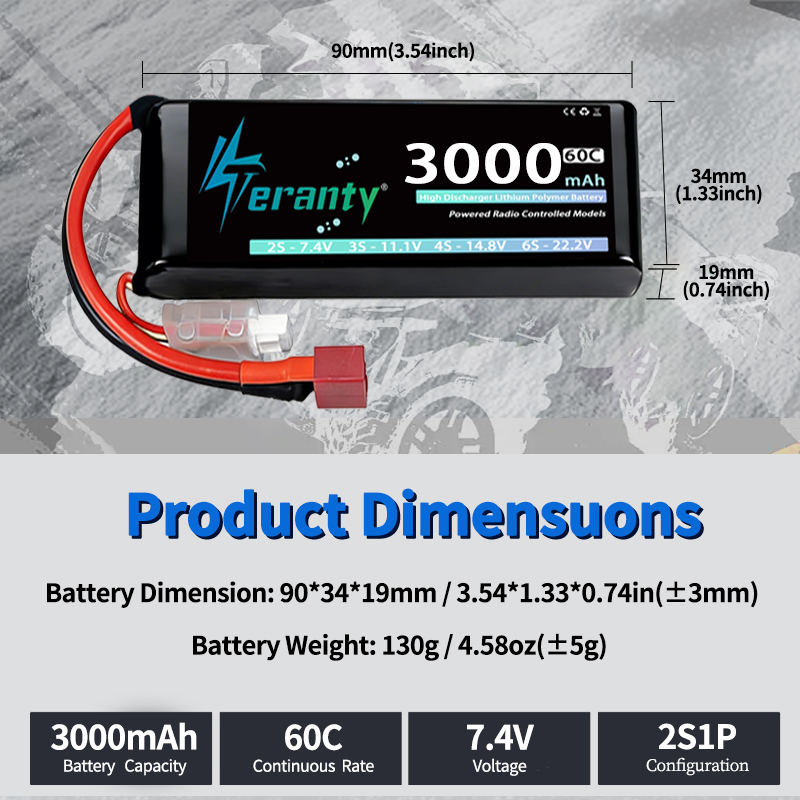 TERANTY 2S 3000mAh Baterai Lip - Rc And Hobby ulasan dan harga