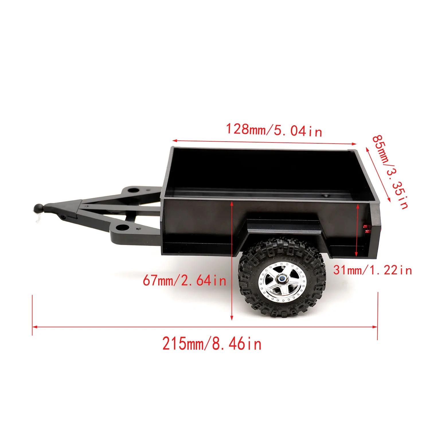 Trailer pemuatan belakang 2 ro - Hobby Rc Van ulasan dan harga