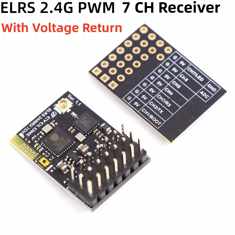 ELRS 2.4G PWM 7CH 6CH CRSF Rec - Rc Hobbies ulasan dan harga