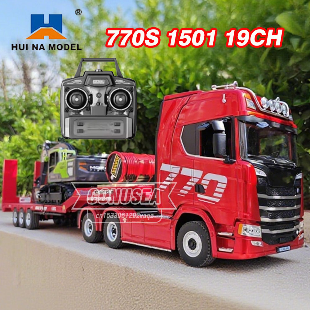 Truk Trailer Traktor RC HUINA  - Hobby Rc Van ulasan dan harga